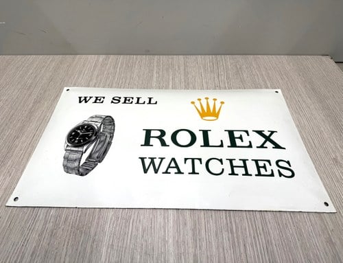 1980s Rolex Enamel Sign For Sale (picture 9 of 17)