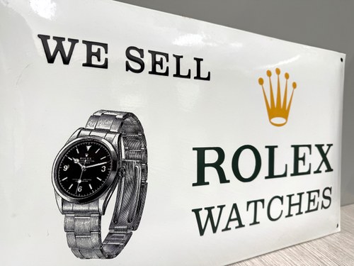 1980s Rolex Enamel Sign For Sale (picture 12 of 17)