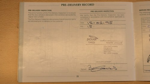 1995 Jaguar X300 XJR Manual En venta (imagen 160 de 173)