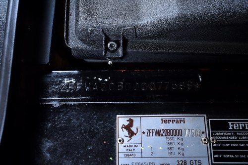 1988 Ferrari 328 GTS "Quattrovalvole" Targa 3,2L V8 In vendita (immagine 116 di 164)