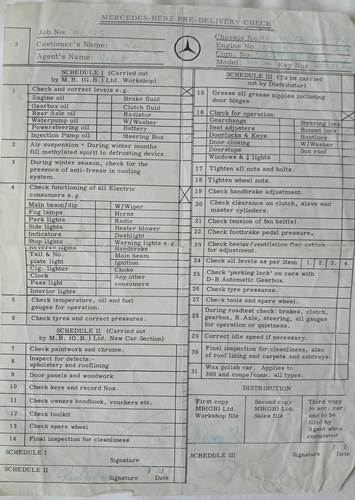 1967 Mercedes-Benz W110 Series 2 200 ‘Fintail’ till salu (bild 127 av 138)