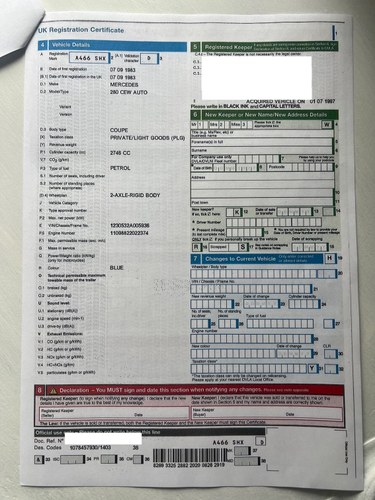 1983 Mercedes-Benz C123 280CE à vendre (picture 34 of 40)