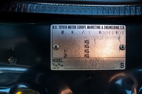 1996 Toyota MR2 MK2 In vendita (immagine 101 di 120)