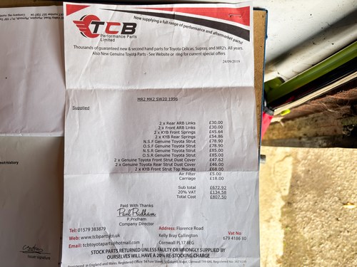 1996 Toyota MR2 MK2 In vendita (immagine 119 di 120)