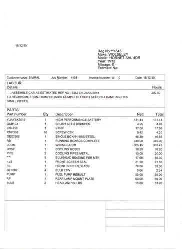 1932 Wolseley Hornet Six Saloon En venta (imagen 155 de 354)