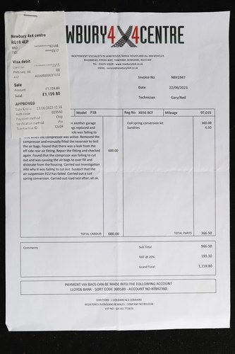 2000 Land Rover Range Rover Holland & Holland 4.6 En venta (imagen 204 de 219)