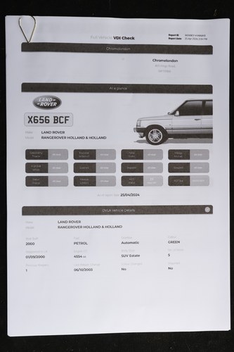 2000 Land Rover Range Rover Holland & Holland 4.6 En venta (imagen 212 de 219)