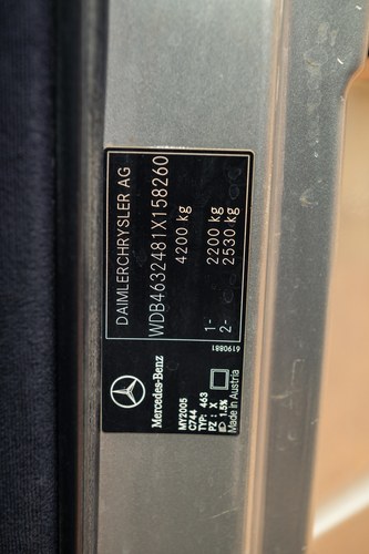 2005 Mercedes-Benz G500 Armoured In vendita (immagine 39 di 181)