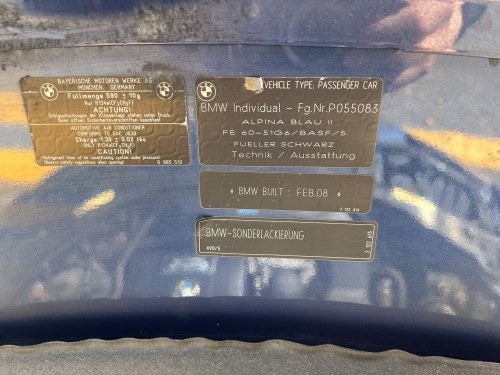 2008 BMW Alpina B3 Coupe In vendita (immagine 96 di 117)