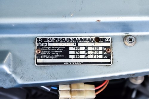 1980 Mercedes-Benz 350SL R107 For Sale (picture 107 of 120)