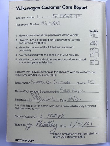 1991 Volkswagen Corrado G60 à vendre (picture 82 of 88)