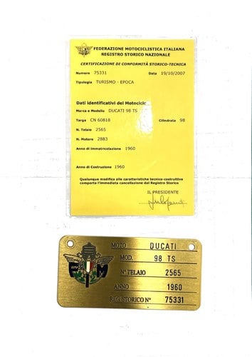 1960 Ducati 98 TS Te koop (foto 19 van 22)