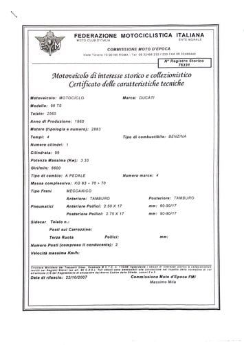 1960 Ducati 98 TS Te koop (foto 20 van 22)
