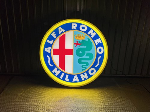 Alfa Romeo Milano illuminated Sign For Sale