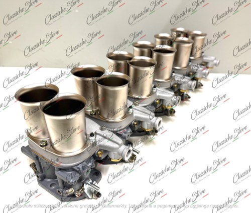 6 Carburetors Weber 40DCN14 Ferrari with velocity stacks In vendita