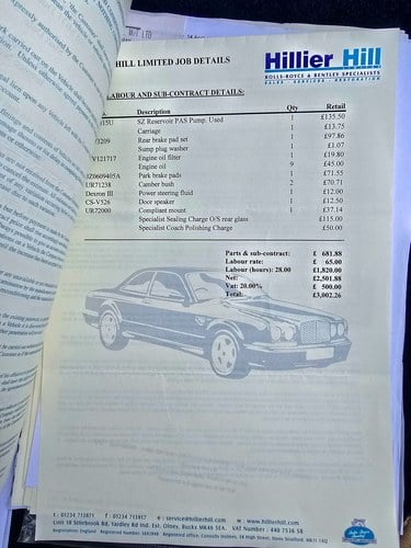 1996 Bentley Continental R Mulliner In vendita (immagine 227 di 275)