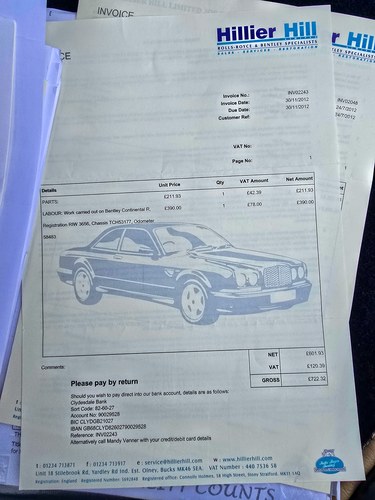 1996 Bentley Continental R Mulliner In vendita (immagine 234 di 275)