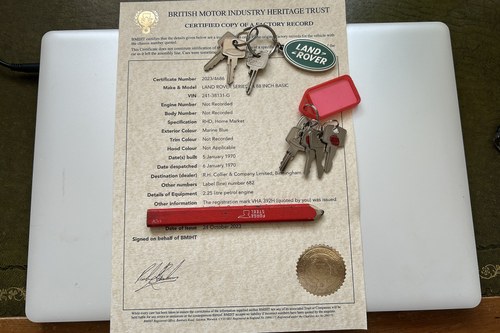 1969 Land Rover Series IIA 88” Te koop (foto 179 van 180)