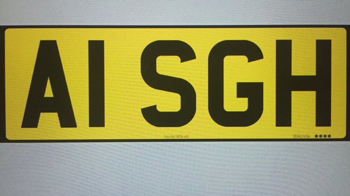 A1 SGH Number Plate Car Classic A1 sgh number plate car classic
