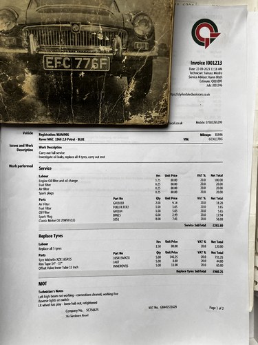 1968 MGC Roadster In vendita (immagine 95 di 98)