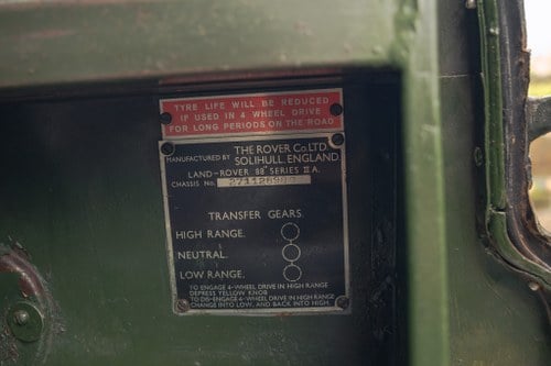 1970 Land Rover Series IIA 88" zum Verkauf (Bild 28 von 211)