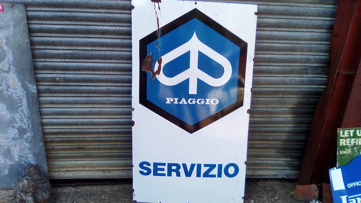 Piaggio Signs Large genuine Piaggio dealer sign For Sale | Car & Classic