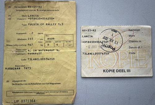 1973 Lancia Fulvia 1.3 S Te koop (foto 63 van 76)