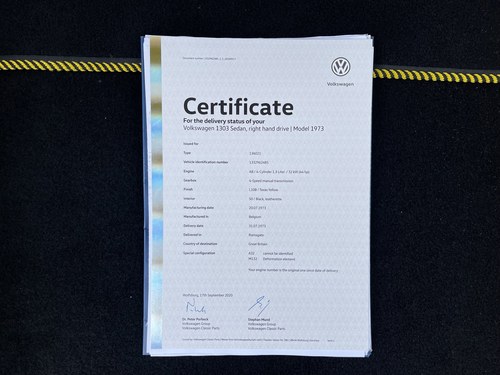 1973 Volkswagen 1303 Beetle zum Verkauf (Bild 138 von 141)