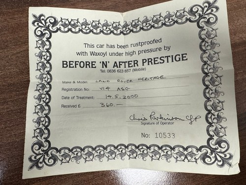 1999 Land Rover Defender 90 County Td5 à vendre (picture 107 of 119)