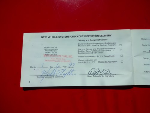 1999 Mercedes-Benz SL500 (R129) à vendre (picture 117 of 120)