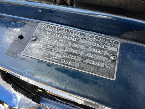 1965 Mercedes-Benz 300 SE Coupé W112 In vendita (immagine 68 di 136)