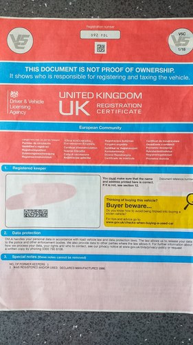 1986 Ford Sierra RS Cosworth 3dr till salu (bild 163 av 165)