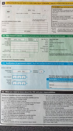 1986 Ford Sierra RS Cosworth 3dr till salu (bild 164 av 165)