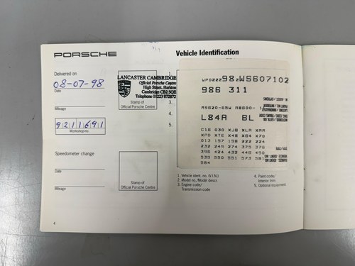 1998 Porsche Boxster 986 2.5L Tiptronic à vendre (picture 204 of 210)