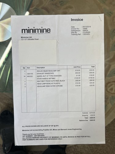 1982 Austin Morris 95L Mini Van zum Verkauf (Bild 206 von 217)