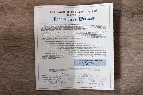 1964 Daimler 21/2 Litre V8 In vendita (immagine 254 di 268)