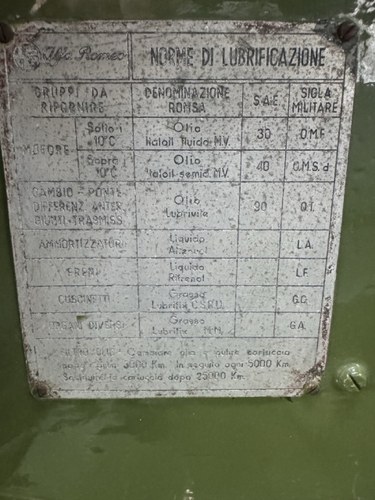 1970 Alfa Romeo 1900M AR51 "Matta" Te koop (foto 28 van 88)