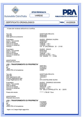 1970 Alfa Romeo 1900M AR51 "Matta" Te koop (foto 83 van 88)