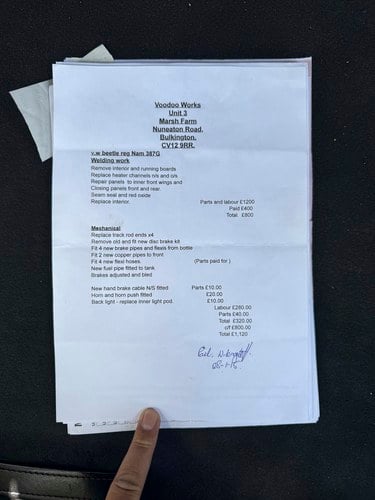 1968 Volkswagen Beetle 1500 En venta (imagen 144 de 194)