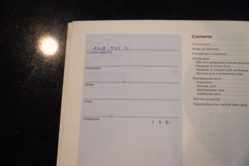 1981 Mercedes-Benz 280SL (R107) In vendita (immagine 135 di 146)