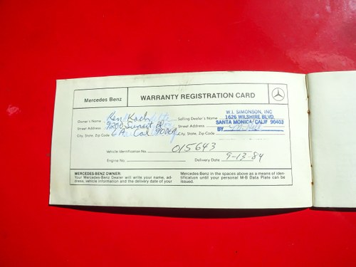 1984 Mercedes-Benz R107 380SL Convertible 3,8L V8 à vendre (picture 127 of 133)