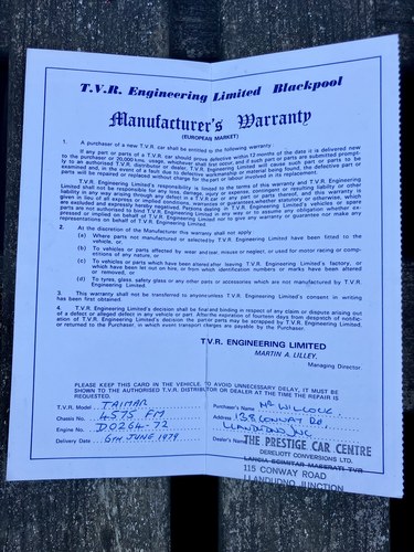 1979 TVR Taimar à vendre (picture 87 of 87)