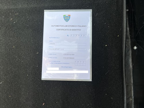 1972 Lancia Fulvia Sport Zagato 1.3S For Sale (picture 66 of 75)