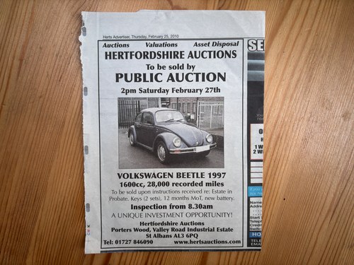 1997 Volkswagen Beetle 'Vocho' à vendre (picture 114 of 116)