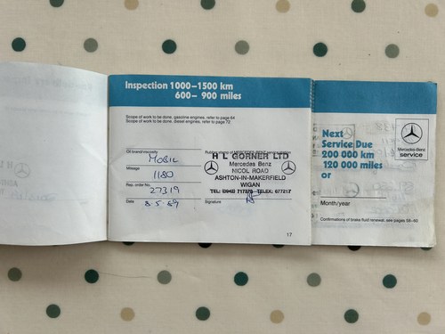 1989 Mercedes-Benz 300SL (R107) In vendita (immagine 263 di 295)