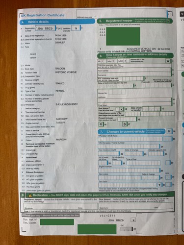 1966 Daimler 2½ Litre V8 For Sale (picture 155 of 175)