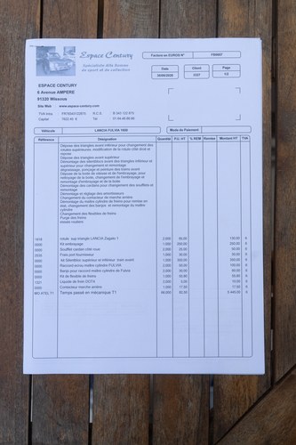 1971 Lancia Fulvia Series 2 HF 1600 à vendre (picture 95 of 102)