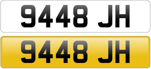 Registration Number ‘9448 JH’ For Sale by Auction