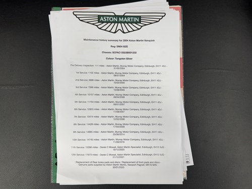 2004 Aston Martin V12 Vanquish For Sale (picture 20 of 35)