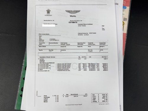 2004 Aston Martin V12 Vanquish For Sale (picture 22 of 35)